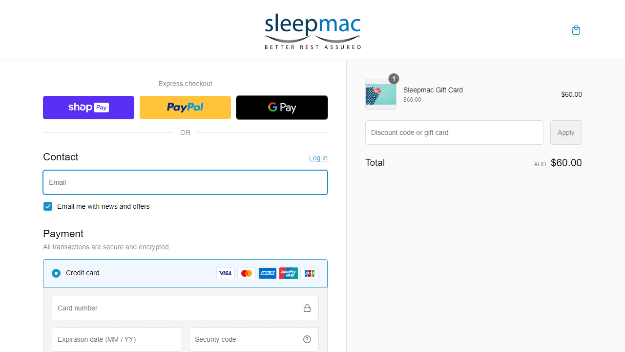 How to apply Sleepmac coupon code
